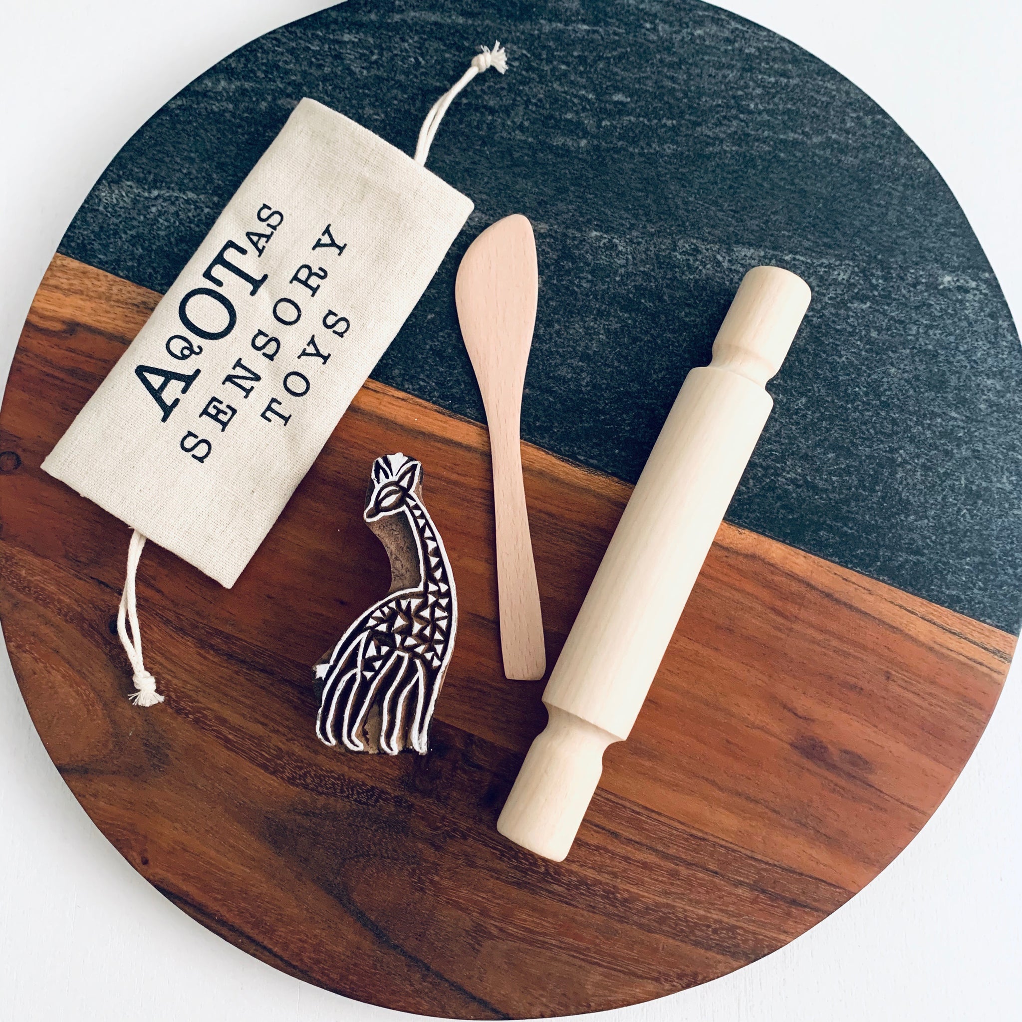 Giraffe Stamp Play Dough Tool