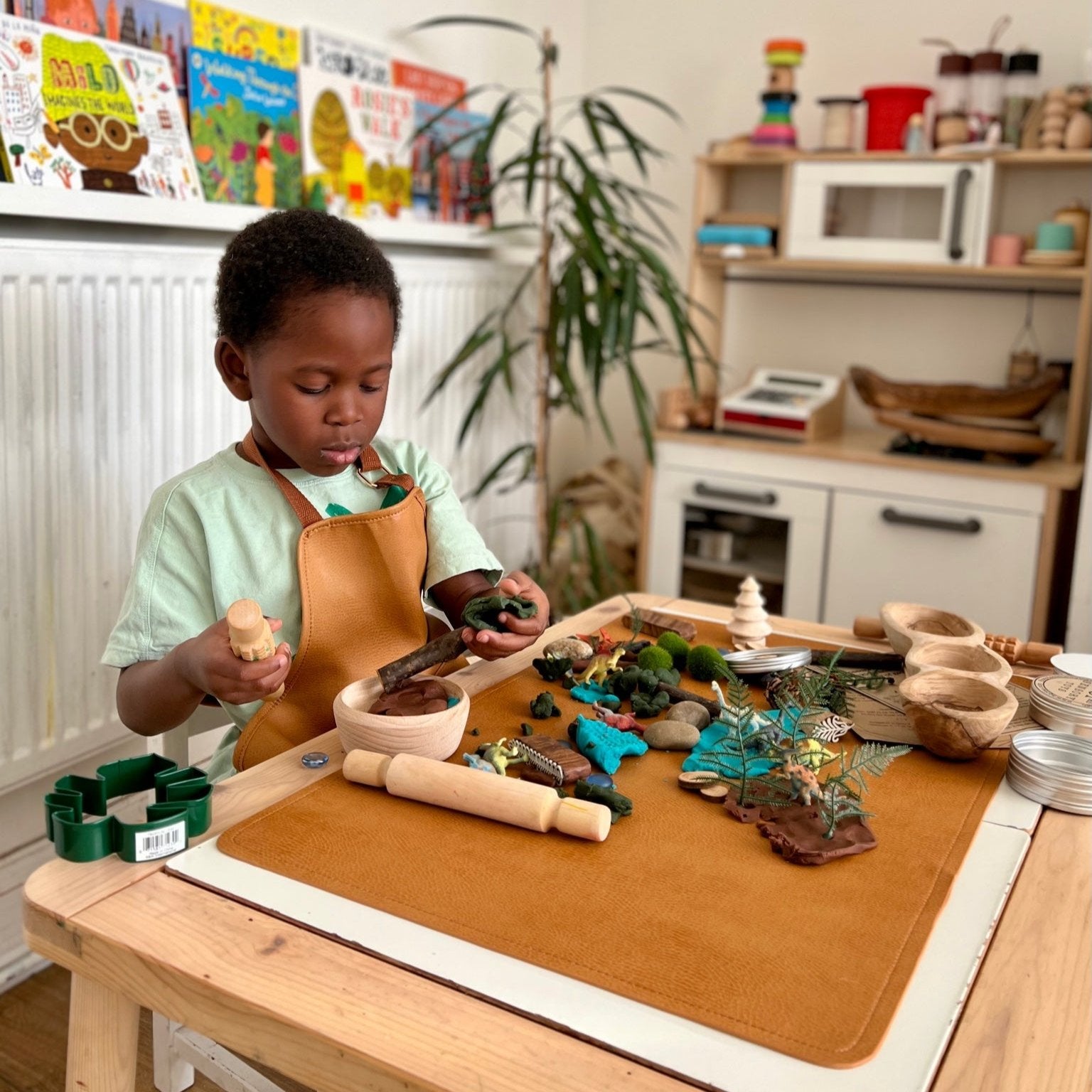 Vegan Leather Apron and Mat